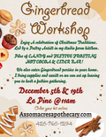 Gingerbread party December 5, 2026 @11am